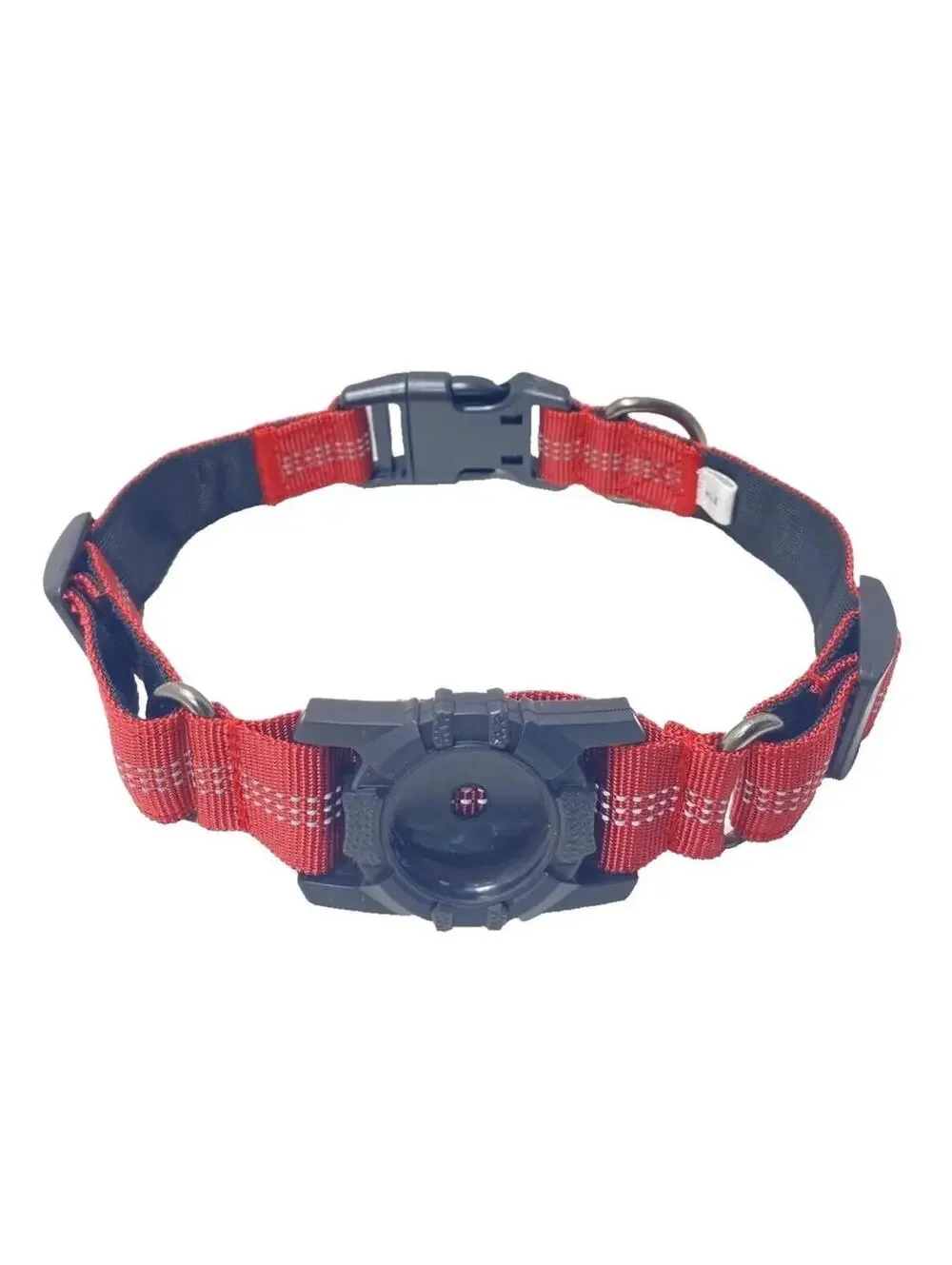 Adjustable Dog Collar for AirTag Red & Black, Brand New Pet Accessory
